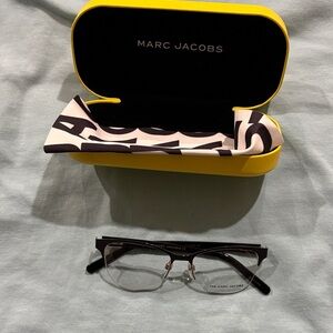 Marc Jacobs Black Glasses with Yellow Case